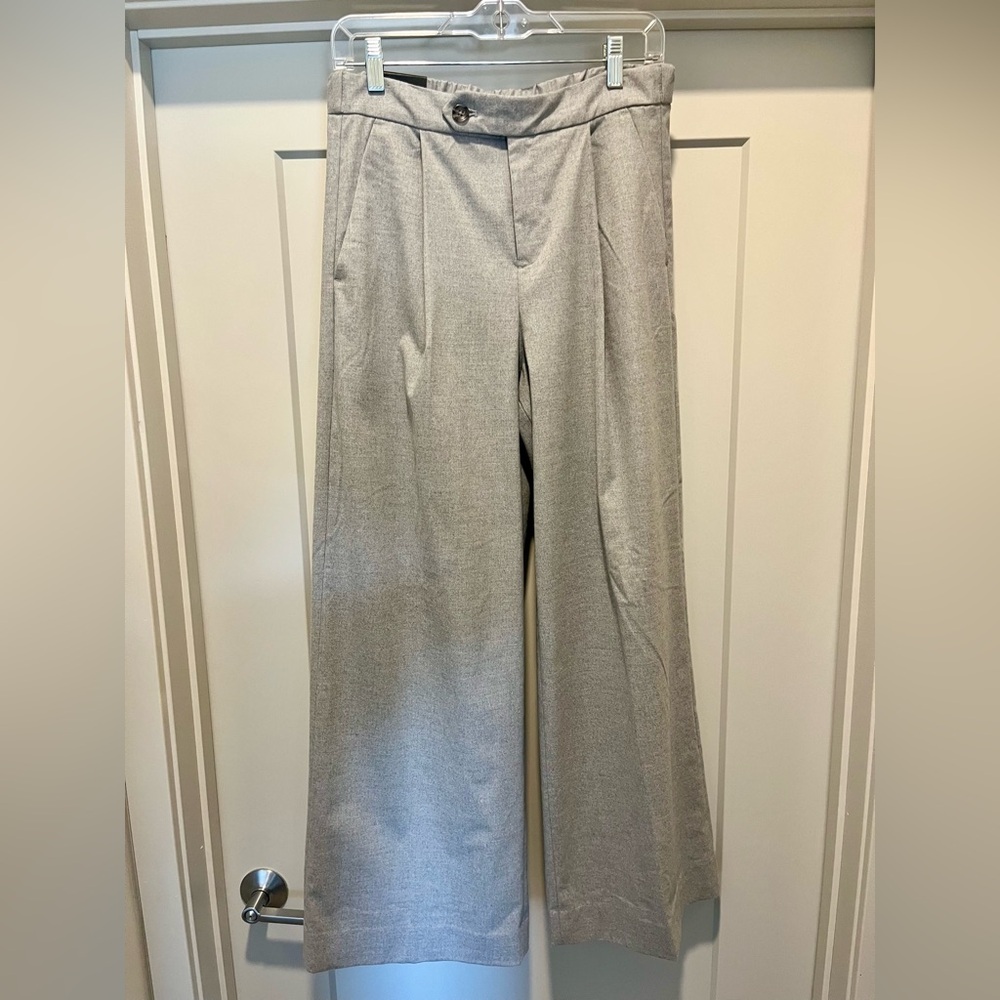 Banana Republic Wide Leg Dress Pants, Size 4, Gray